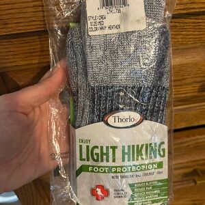 NWT thor Navy Heather Light Hiking Socks